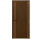 Дверь межкомнатная глухая Синди-5 60x200 см Шпон цвет орех с замком и петлями