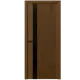 Дверь межкомнатная со стеклом Синди-5 80x200 см Шпон цвет орех с замком и петлями
