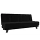 Диван прямой Лига Диванов Винсент 188x85x86 см велюр цвет черный