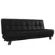 Диван прямой Лига Диванов Винсент 188x85x86 см экокожа цвет черный
