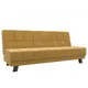 Диван прямой Лига Диванов Винсент 188x85x86 см микровельвет цвет желтый