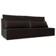 Диван прямой Лига Диванов Фабио лайт 201x90x89 см экокожа цвет коричневый