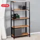 Стеллаж с полками Letta 67x144x30 см ЛДСП цвет черный/дуб вотан