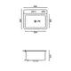 Мойка для кухни Big house BH6252G-KD 52x62 см глубина чаши 21 см нержавеющая сталь цвет золото