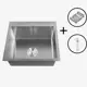 Мойка для кухни врезная с коландером Big house BH4050-KD 50x40 см глубина чаши 21 см нержавеющая сталь цвет сатин