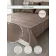 Простыня Denastia BASIC COLLECTION 250x240 см сатин без резинки цвет коричневый
