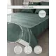 Простыня Denastia BASIC COLLECTION 250x240 см сатин без резинки цвет зеленый