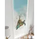 Рулонная штора блэкаут At Home Флорко AT780070 57x170 см, цвет бежевый