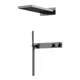 Душевая система скрытого монтажа с термостатом Sancos Linn SC9023GG цвет вороненая сталь