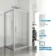 Душевой уголок Gutewetter 3069834888 квадрат 115x115см серый профиль эффект стекла матовый