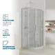 Душевой уголок Gutewetter 3782730943 1/4 круга 105x105см белый профиль эффект стекла прозрачный