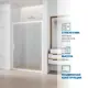 Душевая дверь Gutewetter 553980062 150см эффект стекла матовый раздвижной