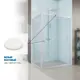Душевой уголок Gutewetter 2537126295 прямоугольник 115x135см белый профиль эффект стекла прозрачный