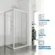 Душевой уголок Gutewetter 3902862777 квадрат 100x100см белый профиль эффект стекла прозрачный
