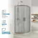 Душевая ширма GuteWetter 3895033428 115x115см 1/4 Круга цвет серебро