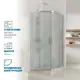 Душевая ширма GuteWetter 643242245 120x120см 1/4 Круга цвет хромированный
