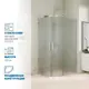 Душевая ширма GuteWetter 976537167 85x105см 1/4 Круга цвет хромированный