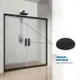 Душевая дверь раздвижная GuteWetter 2475898632 145см