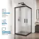 Душевая ширма GuteWetter 3863620114 квадратная 85x85см