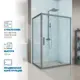 Душевая ширма GuteWetter 3154785408 прямоугольная 115x130см