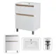 Тумба с раковиной Am.pm M85FSX0652WC065WG-164 X-Joy 65 см напольная с донным клапаном цвет белый