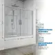 Ширма на ванну GuteWetter 3322381364 155см прямоугольная цвет серебро