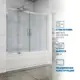 Ширма на ванну GuteWetter 3317121455 170см прямоугольная цвет хромированный