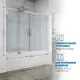 Ширма на ванну GuteWetter 1628202595 175см прямоугольная цвет хромированный