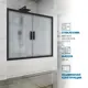 Ширма на ванну GuteWetter 2728427311 280см прямоугольная цвет черный