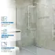 Душевая ширма GuteWetter 1465944047 80 см прямоугольная