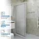 Душевая перегородка Gutewetter 2151663281 70x220см белый профиль