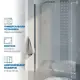 Душевая перегородка Gutewetter 3436681605 118x200см серебро профиль