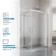 Душевой уголок Gutewetter 799188477 прямоугольник 105x70см серебро профиль эффект стекла матовый