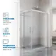 Душевой уголок Gutewetter 2802731551 прямоугольник 120x85см серый профиль эффект стекла матовый