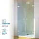Душевая дверь Gutewetter 4150665105 100см эффект стекла прозрачный распашной