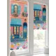 Рулонная штора At home Лирстик 57x170 см цвет розовый, бирюзовый