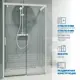 Душевой уголок GUTEWETTER GWMPSLRC863B 4698032832773, прямоугольный, 105x160x200 см, прозрачное стекло