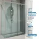 Душевой уголок GUTEWETTER GWMPSLRC865 4698032870379, прямоугольный, 85x135x200 см, прозрачное стекло
