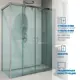 Душевой уголок GUTEWETTER GWMPSLRC865 4698032874926, прямоугольный, 90x135x200 см, прозрачное стекло