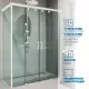 Душевой уголок GUTEWETTER GWMPSLRC865 4698032883959, прямоугольный, 100x135x200 см, прозрачное стекло