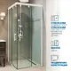 Душевой уголок GUTEWETTER 4698032907051, квадратный, 100x100x200 см, прозрачное стекло