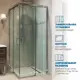 Душевой уголок GUTEWETTER 4698032907266, квадратный, 100x100x200 см, прозрачное стекло