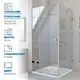 Душевой уголок GUTEWETTER 4698032931193, квадратный, 100x100x200 см, прозрачное стекло