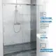 Душевая дверь Gutewetter 4698032995829 145см эффект стекла прозрачный раздвижной