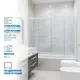 Шторка на ванну GUTEWETTER GWMPSLPR864 200x160 см цвет фурнитуры белый матовый, стекло бесцветное