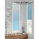 Рулонная штора блэкаут At Home AT783357047, 47x170 см, цвет белый, синий
