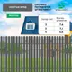Штакетник Steelcraft Prestige 110x1800мм односторонний шоколадно-коричневый RAL 8017 25шт