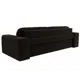 Диван раскладной Лига диванов 260x93x108 см вельвет цвет коричневый