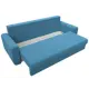 Диван раскладной Лига диванов 240x93x105 см рогожка цвет амур 10 голубой