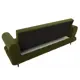 Диван раскладной Лига диванов 239x87x88 см вельвет цвет зеленый